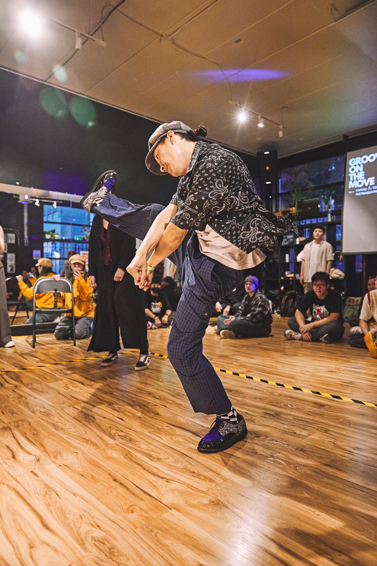 Dancer hitting a locking move at GOTM 2024